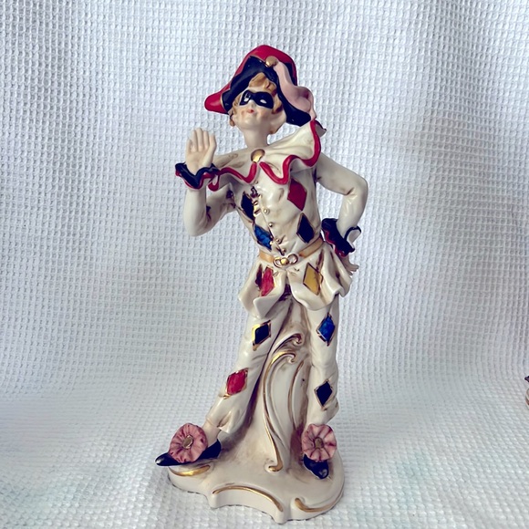 Capodimonte Porcelain Clown - Picture 1 of 5